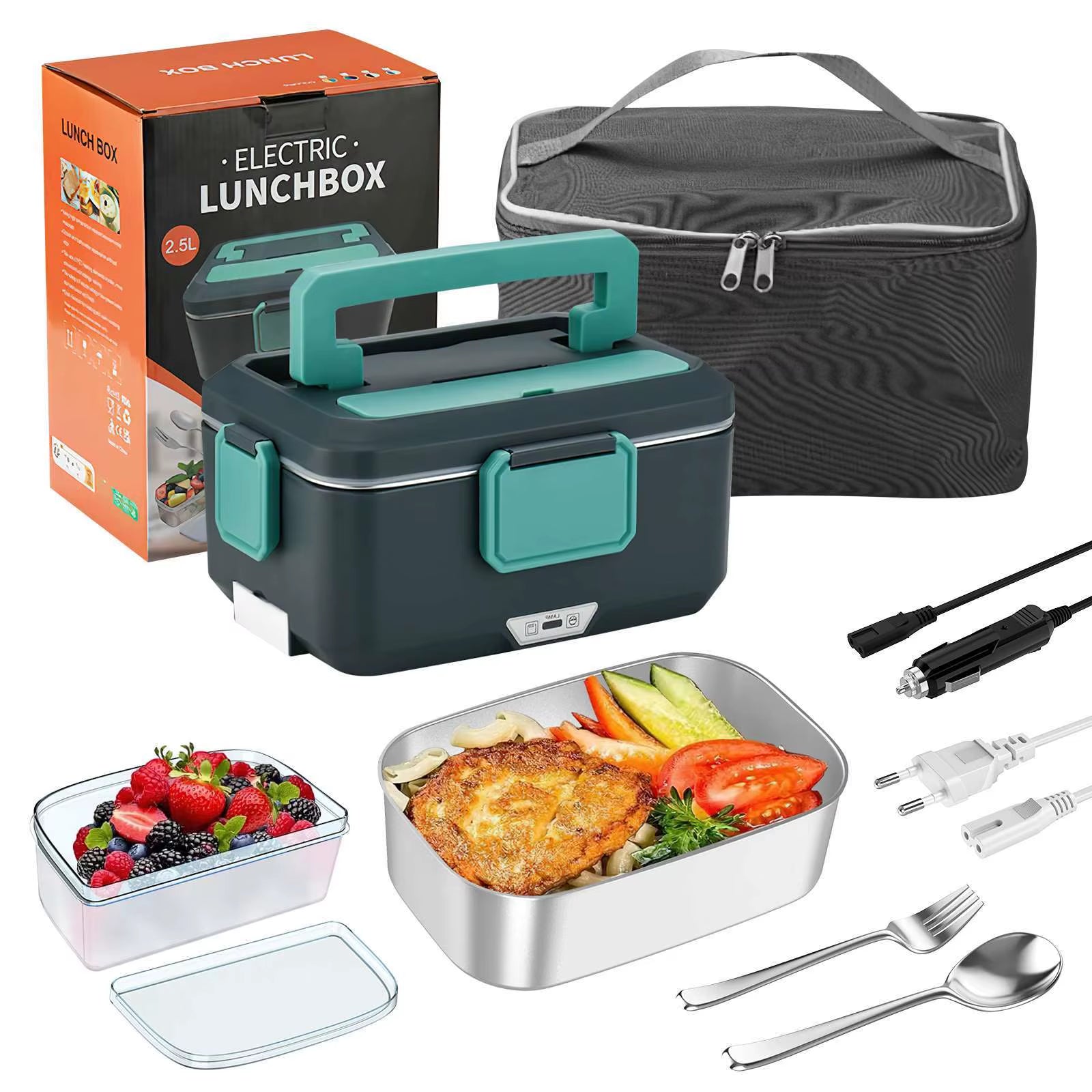 Lunch Box Électrique Multifonction 3 en 1